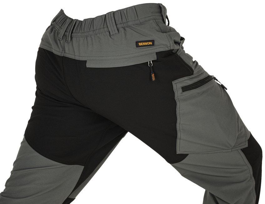 Bennon Fobos Outdoor Work Pants, Grey/Black