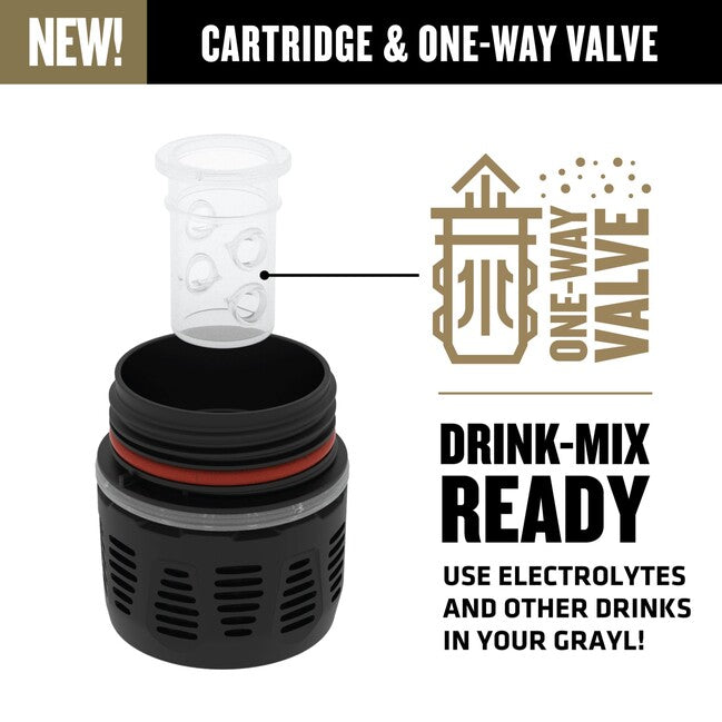 GRAYL Titanium UltraPress™ Filterflasche, Covert Black