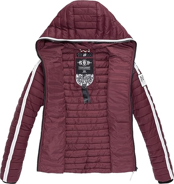 Navahoo Kimuk Princess damen Übergangsjacke mit Kapuze, weinrot
