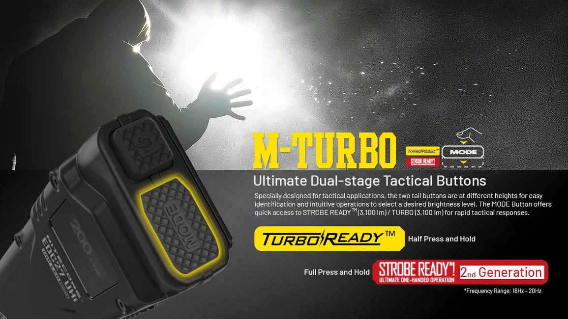 Nitecore EDC27 Uhi wiederaufladbare taschenlampe