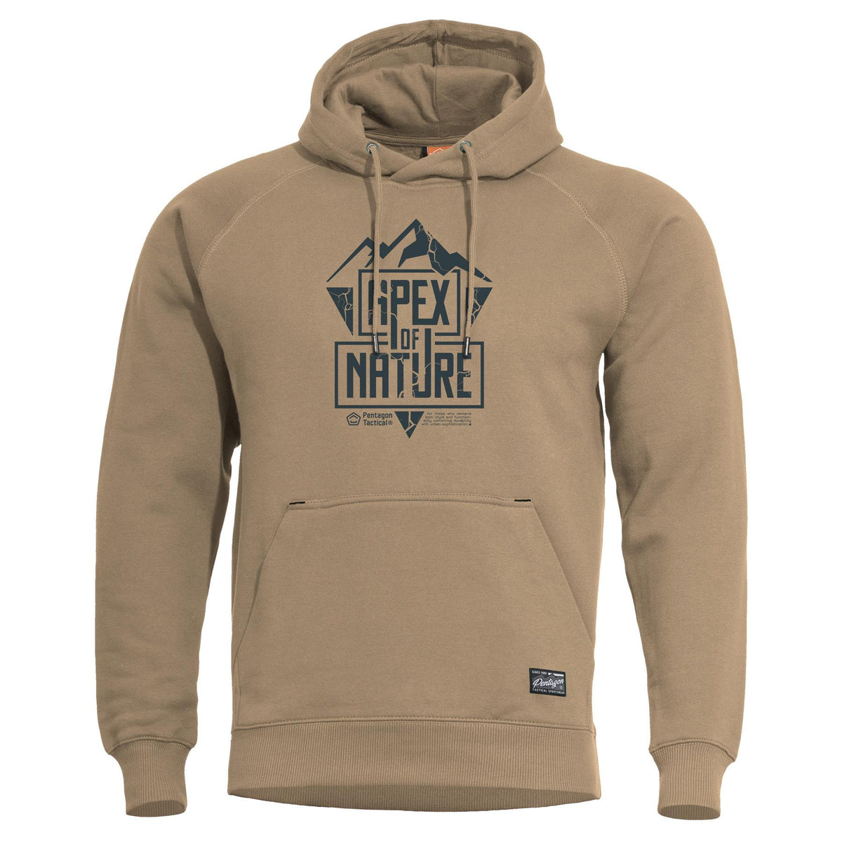 Pentagon Apex Of Nature Herren Kapuzenpullover, braun