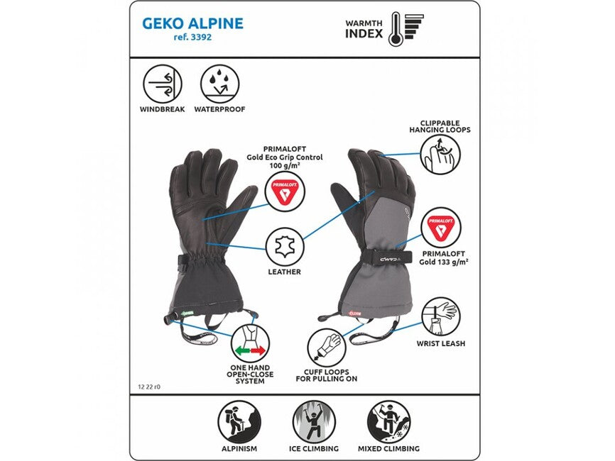 CAMP Winter- Handschuhe na lezenie v lade und mixoch Geko Alpine