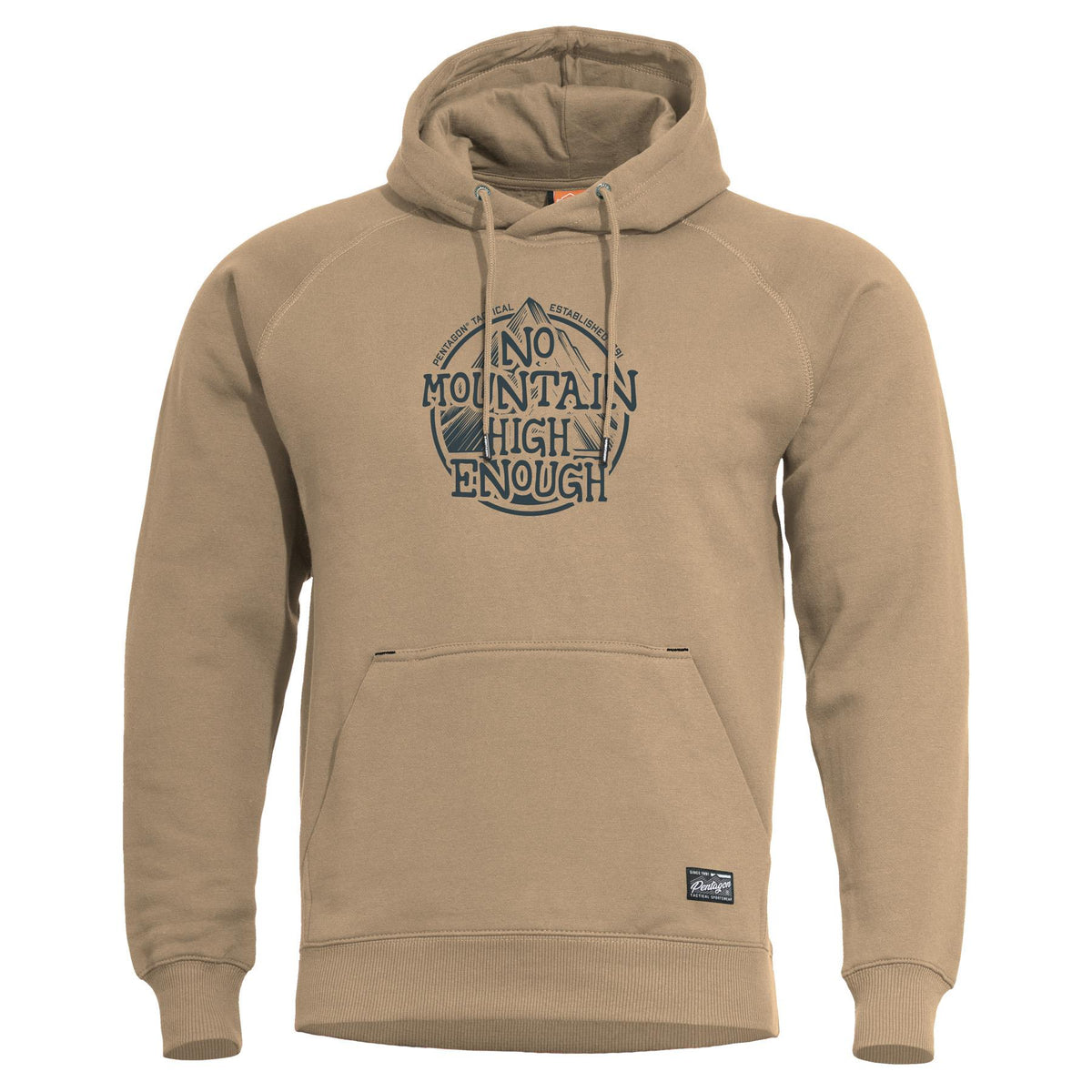 Pentagon No Mountain Herren Kapuzenpullover, braun