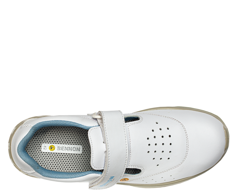 BENNON White Arbeitssandalen O1 ESD