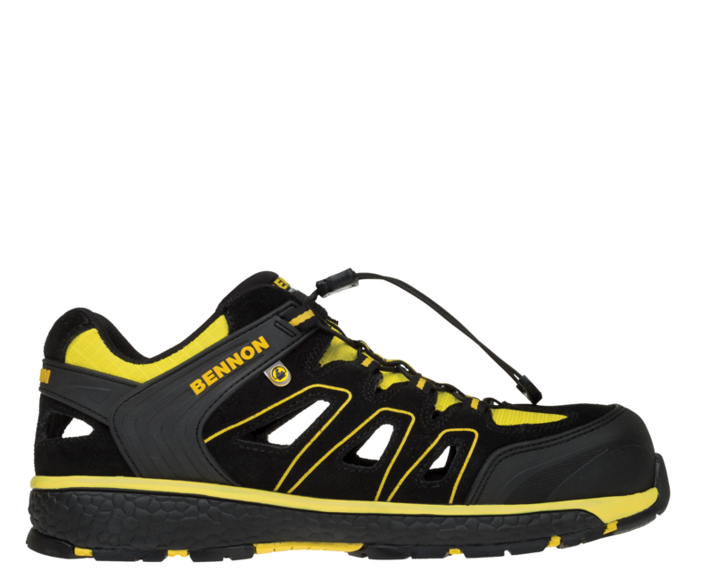 BENNON Bombis S1 ESD NM Work Sandals, Yellow