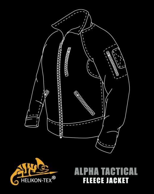 Helikon Alpha Tactical Fleecejacke, olivgrün