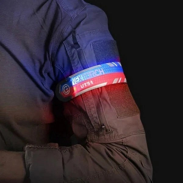 NexTorch® UT51 blinkendes sicherheitsband rot-blau