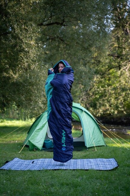 HUSKY Emotion Synthetik-Winterschlafsack -20, blau/menthol