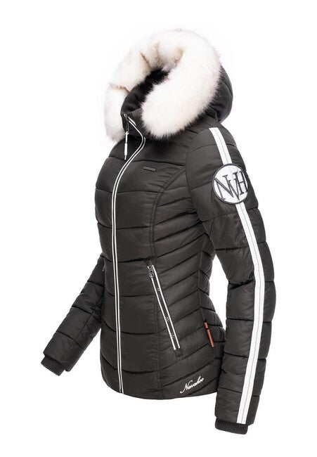 Navahoo KHINGAA´S damen Winterjacke mit Kapuze, Anthrazit