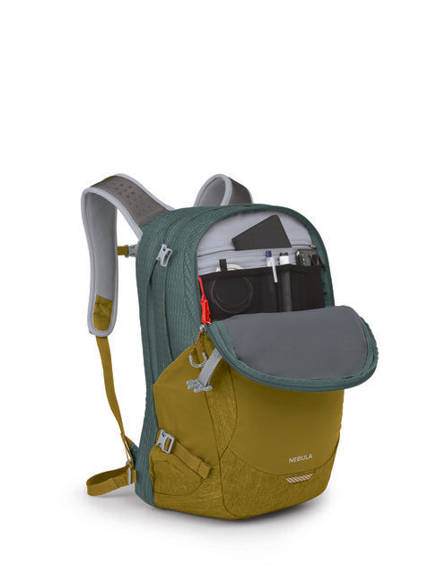 OSPREY Nebula Stadtrucksack, green tunnel/brindle brown