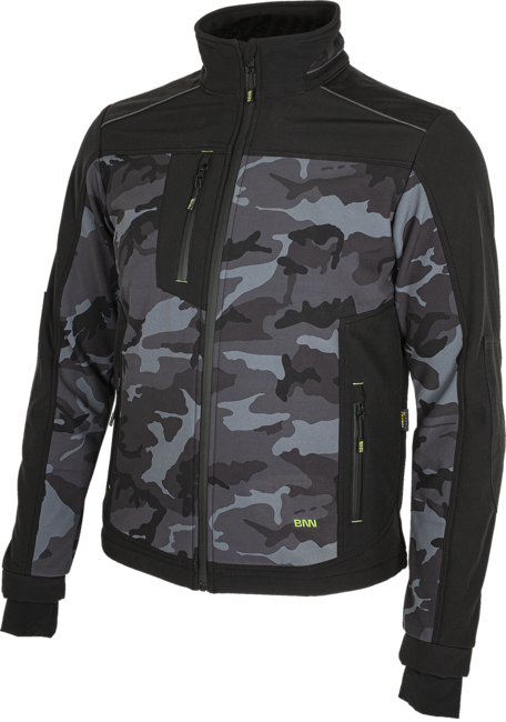 BENNON Softshell- Jacke CAMOS, schwarz/grau