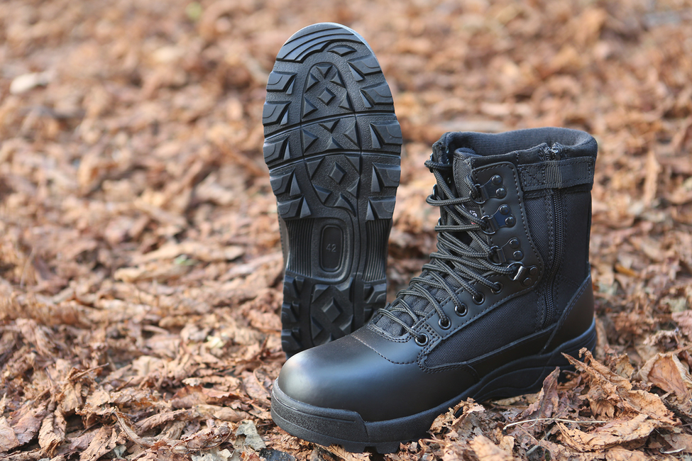 Brandit Einsatzstiefel mit Reißverschluss, schwarz