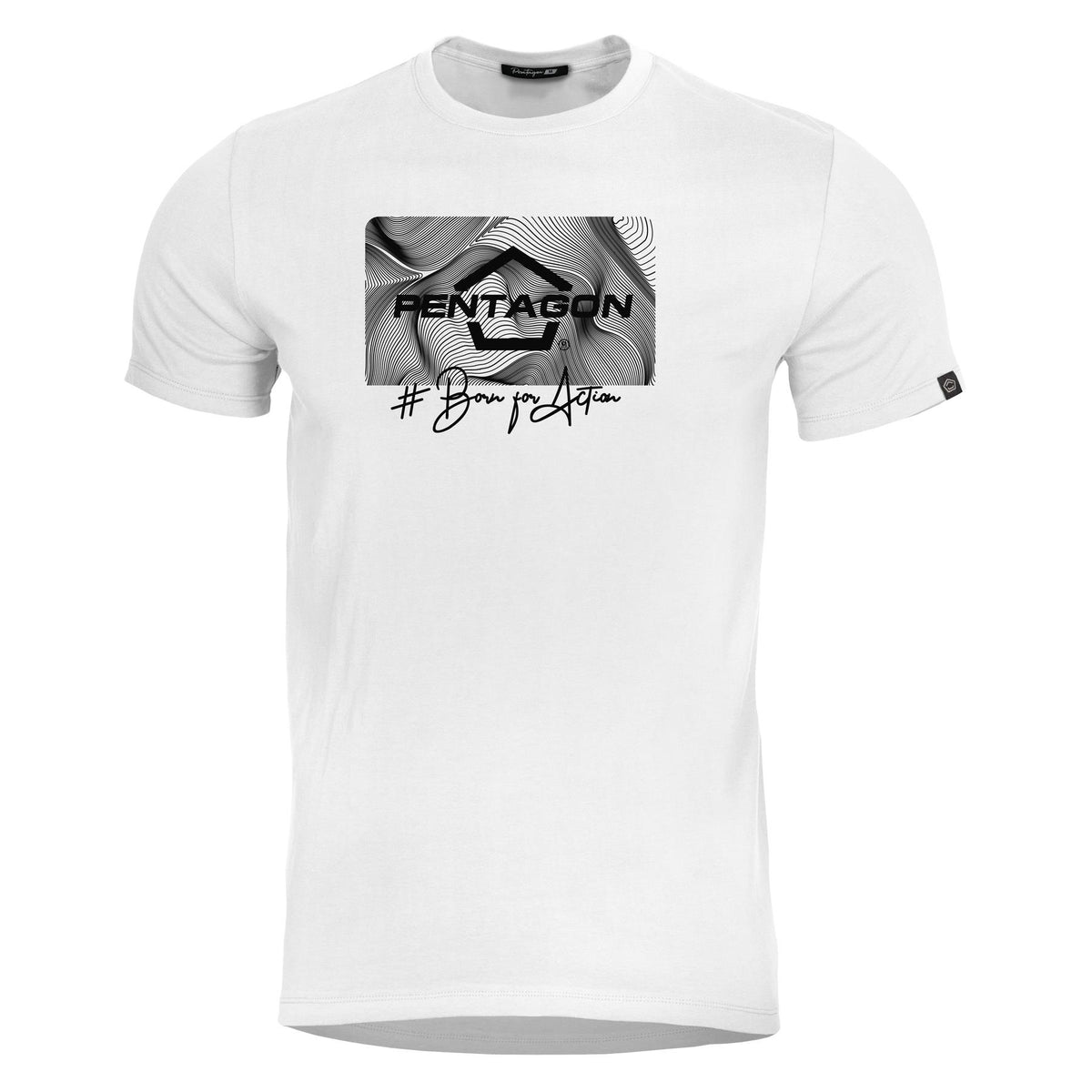 Pentagon kurz T-Shirt Ageron Contour, weiß