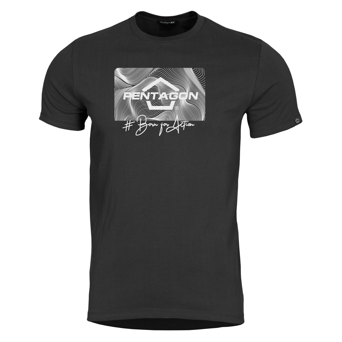 Pentagon T-Shirt Contour, schwarz