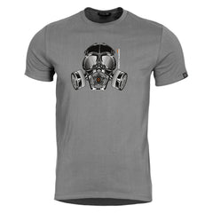 Pentagon Gas Mask T-Shirt, Wolf Grey