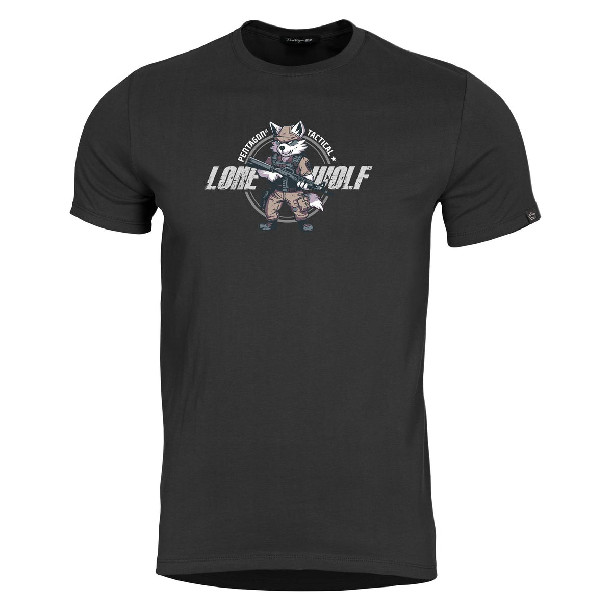 Pentagon T-Shirt Ageron Lone Wolf, schwarz