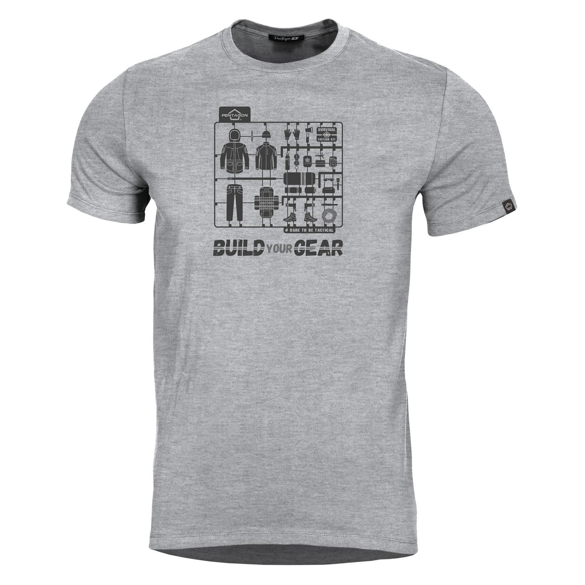 Pentagon kurz T-Shirt Ageron, melange