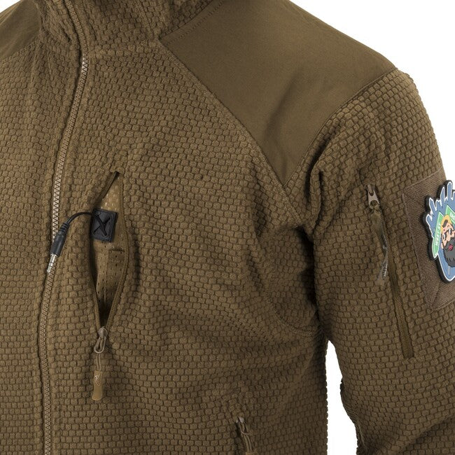 Helikon-Tex Alpha hoodie - Grid Fleece - Shadow Grey