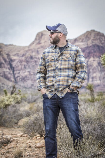 Helikon-Tex Defender Mk2 PILGRIM Hemd - Blaues Karo