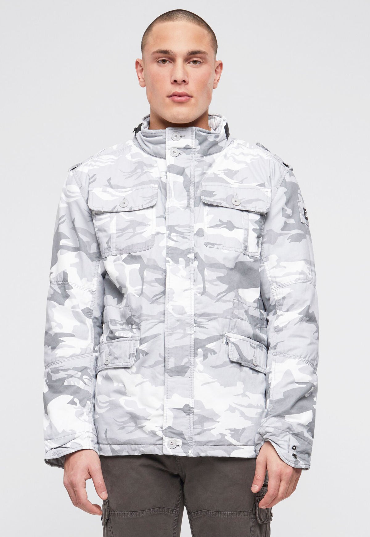 Brandit Britannia zimná bunda, blizzard camo