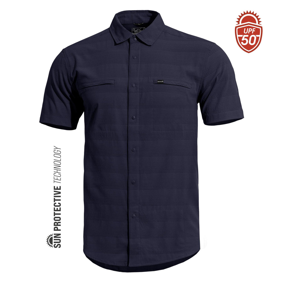 Pentagon Ripple srajca s kratkimi rokavi, Midnight Blue