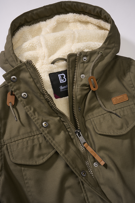 Brandit Marsh Lake parka damen winterjacke mit kapuze, oliv