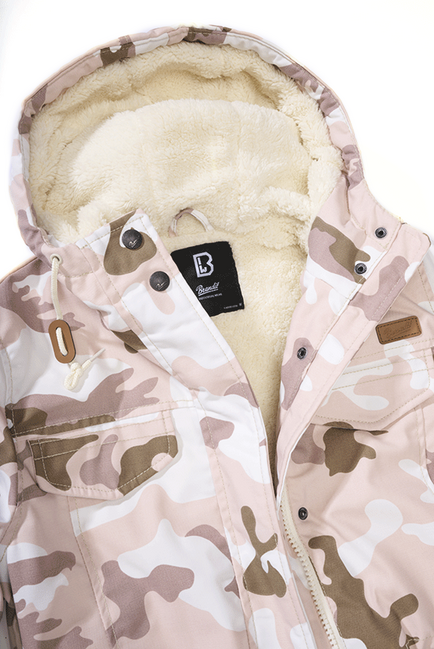 Brandit Marsh Lake parka damen winterjacke mit kapuze, candy camo