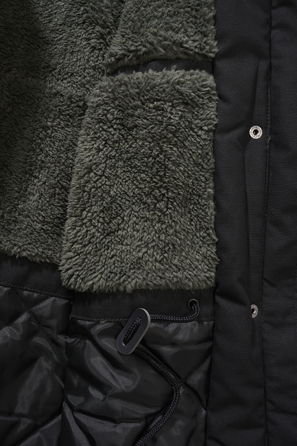 Brandit Marsh Lake Parka damen Winterjacke mit Kapuze, schwarz