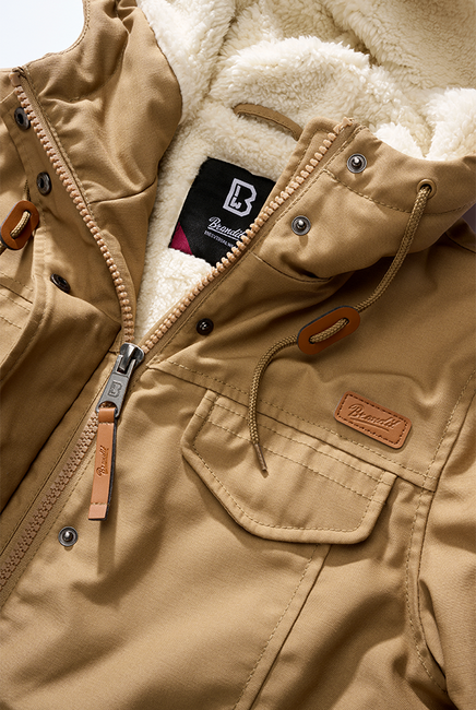 Brandit Marsh Lake parka damen winterjacke mit kapuze, khaki
