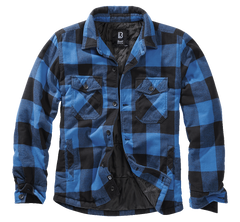 Brandit Lumber Jacke, schwarz+blau