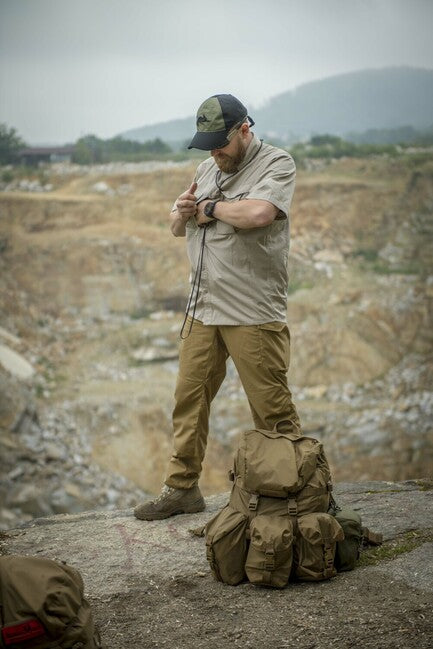 Helikon-Tex Defender Mk2 hemd mit kurzen Ärmeln - PolyCotton Ripstop - beige