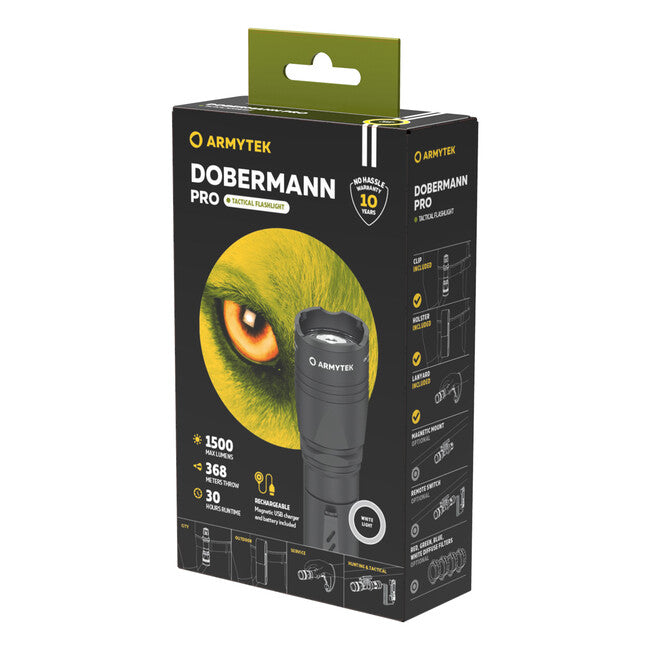 ArmyTek Dobermann Pro taschenlampe 1400 lm Batterieleistung 114 g White
