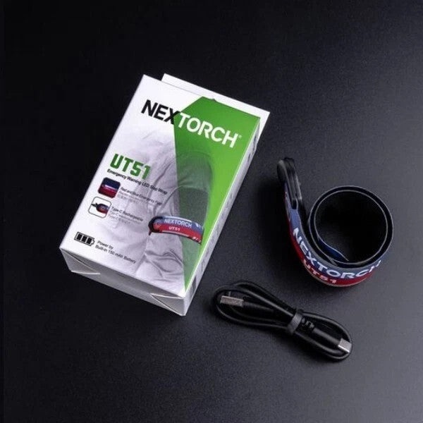 NexTorch® UT51 blinkendes sicherheitsband rot-blau