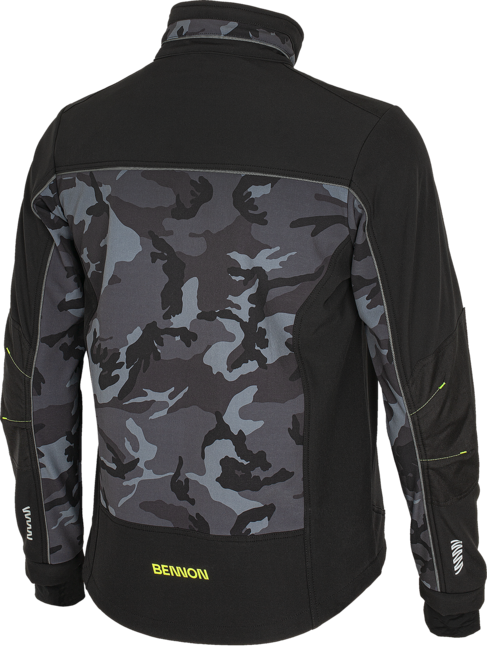 BENNON Softshell- Jacke CAMOS, schwarz/grau