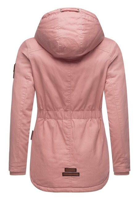Marikoo BIKOO damen-Winterjacke mit Kapuze, powder rose