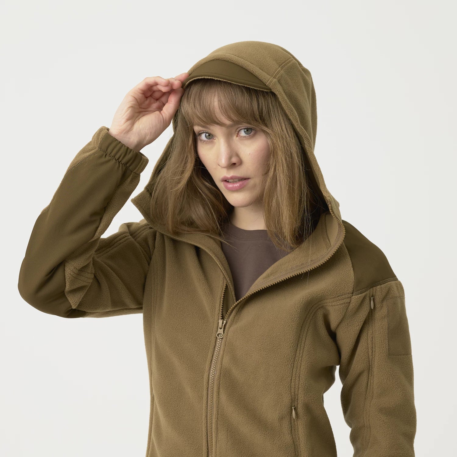 Helikon-Tex CUMULUS mikina dámska Heavy Fleece, Coyote – detail 2