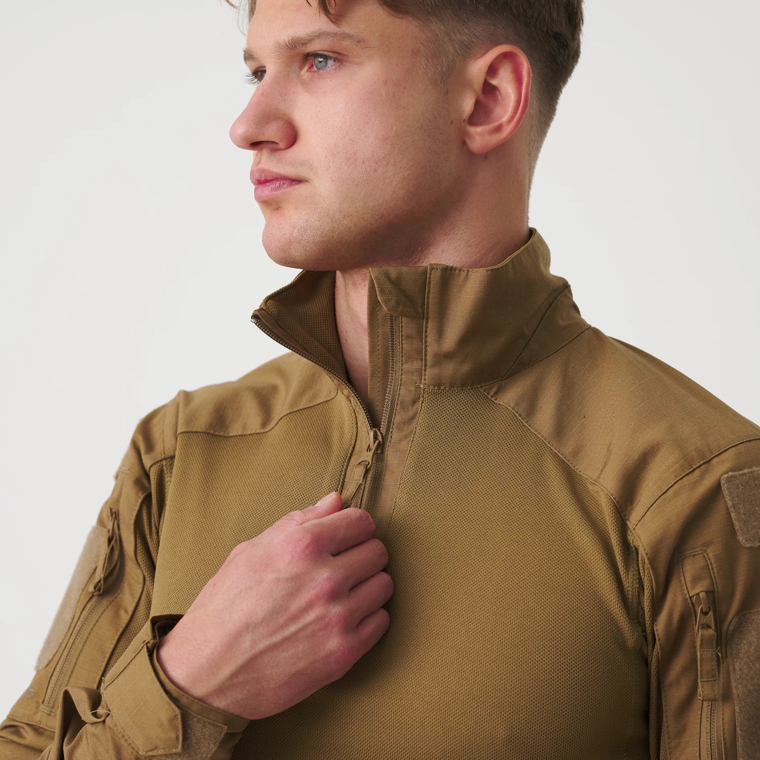 Helikon-Tex MCDU Combat Shirt nátelník ruksak taktický NyCo Ripstop, coyote – detail 2