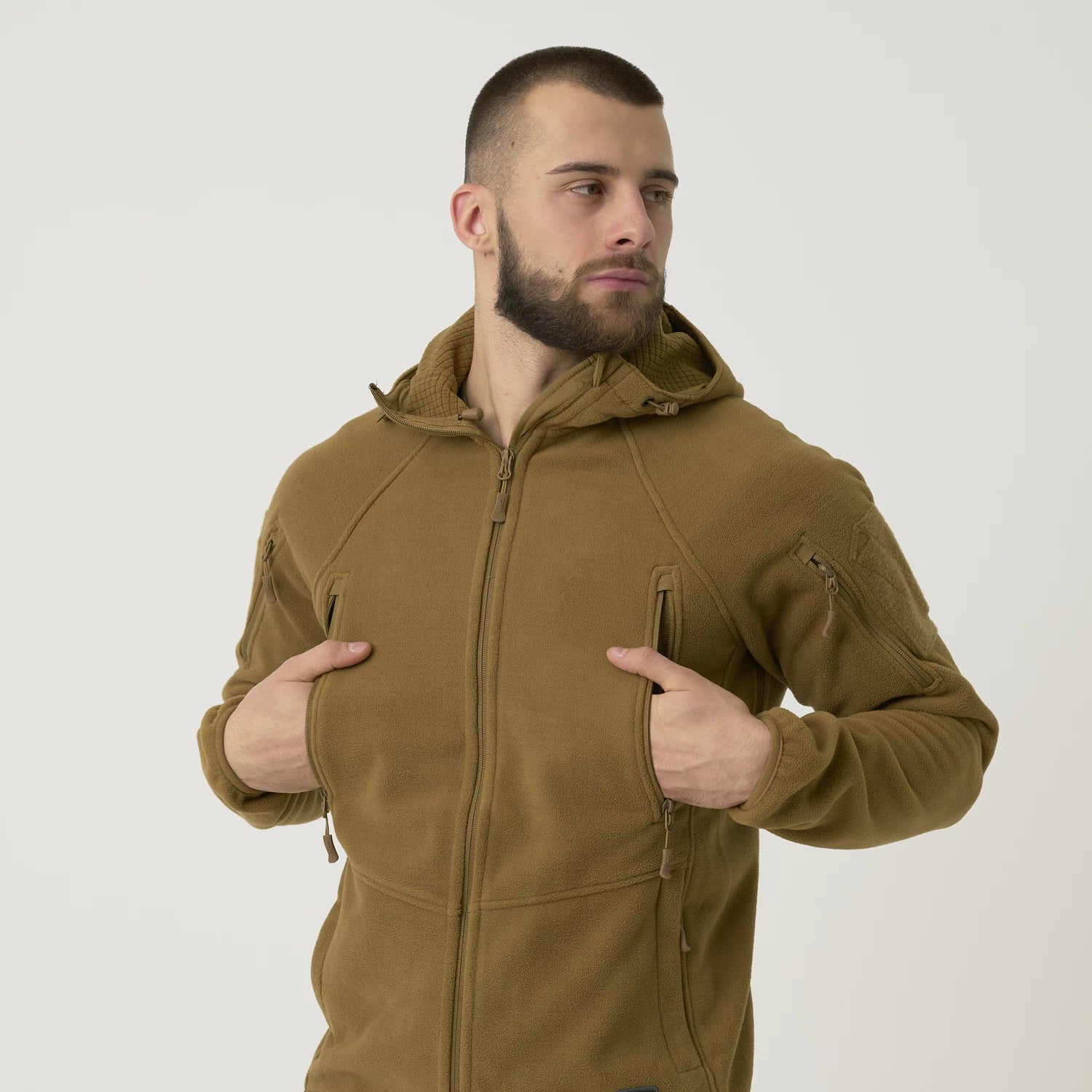 Helikon-Tex Patriot Mk 2 mikina Hybrid Fleece, Olive Green – detail 2