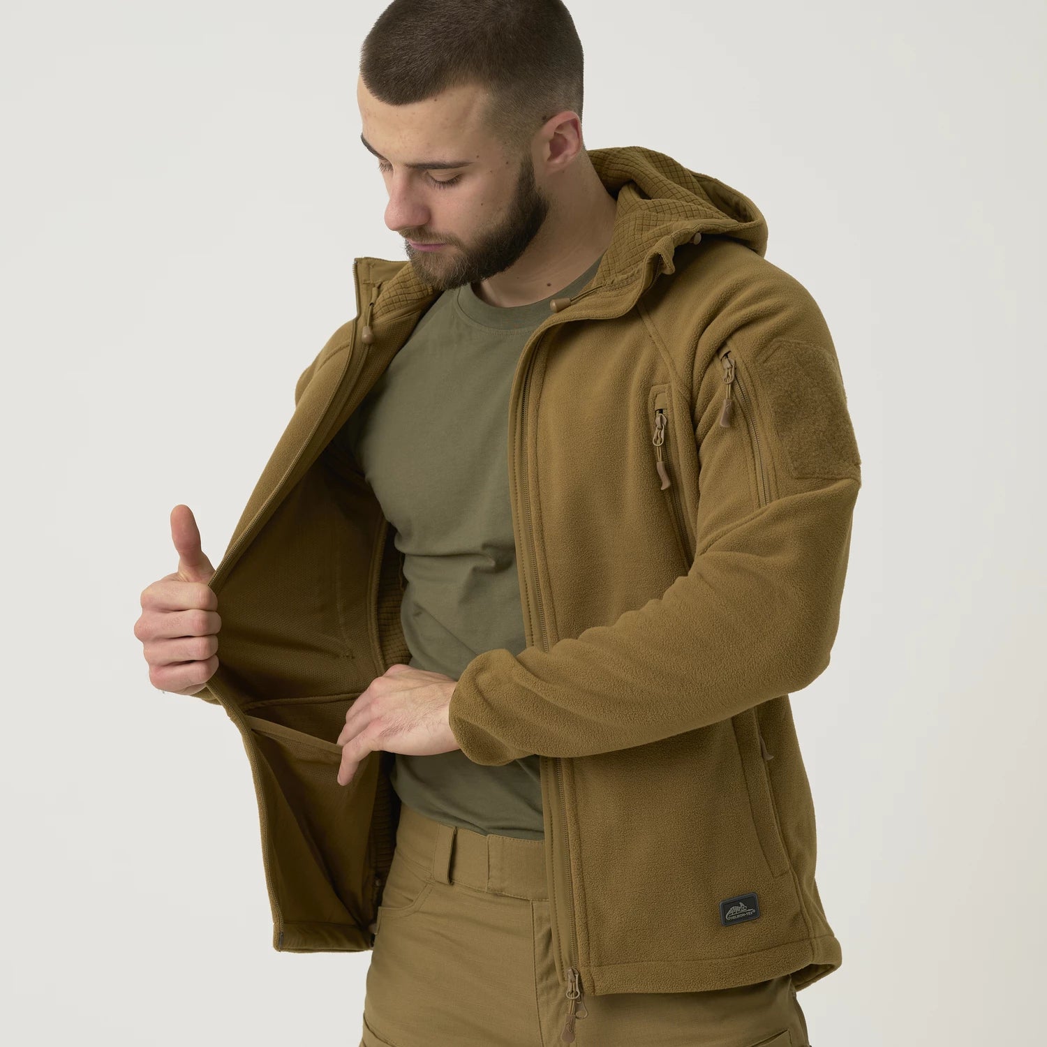Helikon-Tex Patriot Mk 2 mikina Hybrid Fleece, Olive Green – detail 5