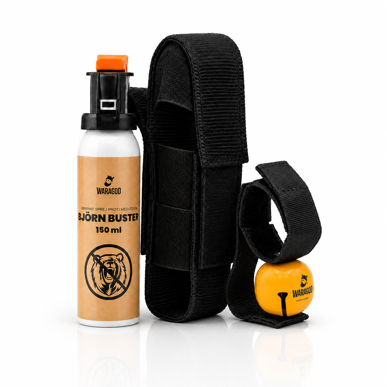 WARAGOD Outdoor Safety Set – bear spray, holster and bell
