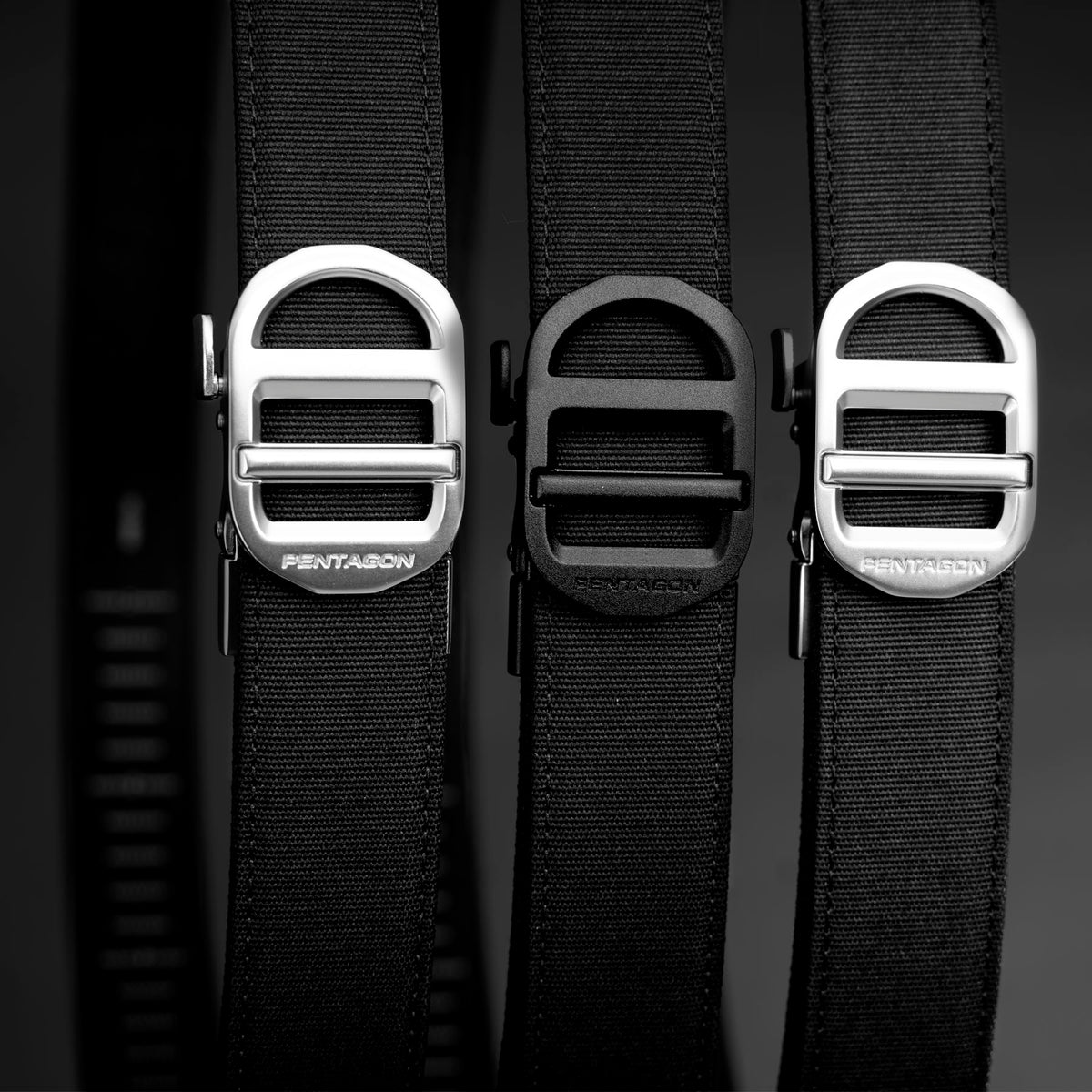 Pentagon Gürtel Chuck Rachet STL, schwarz