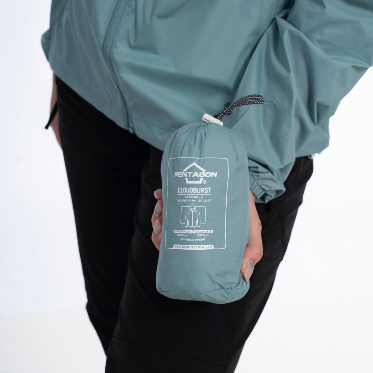 Pentagon Cloudburst Packable Damenjacke, rot