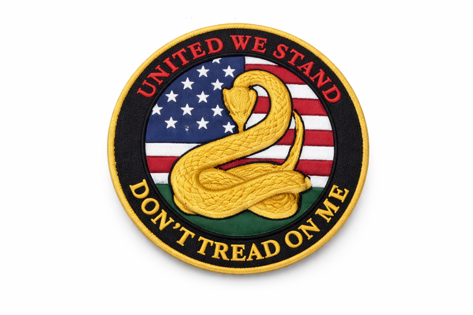 WARAGOD Aufnäher United We Stand Don't Tread On Me