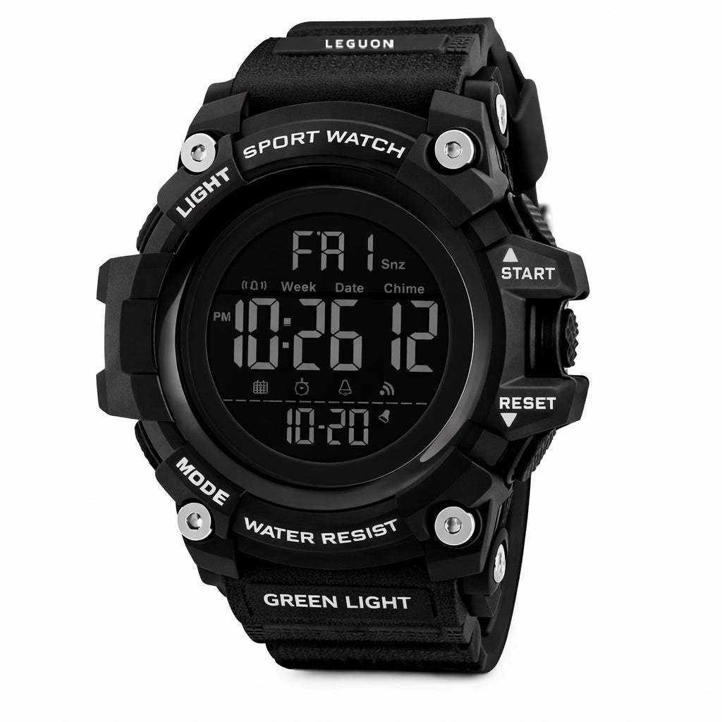 Leguon Strikewatch Uhr, schwarz
