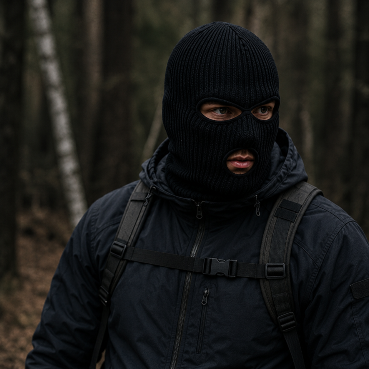 WARAGOD Isvik kučma s 3 odprtinami, črna