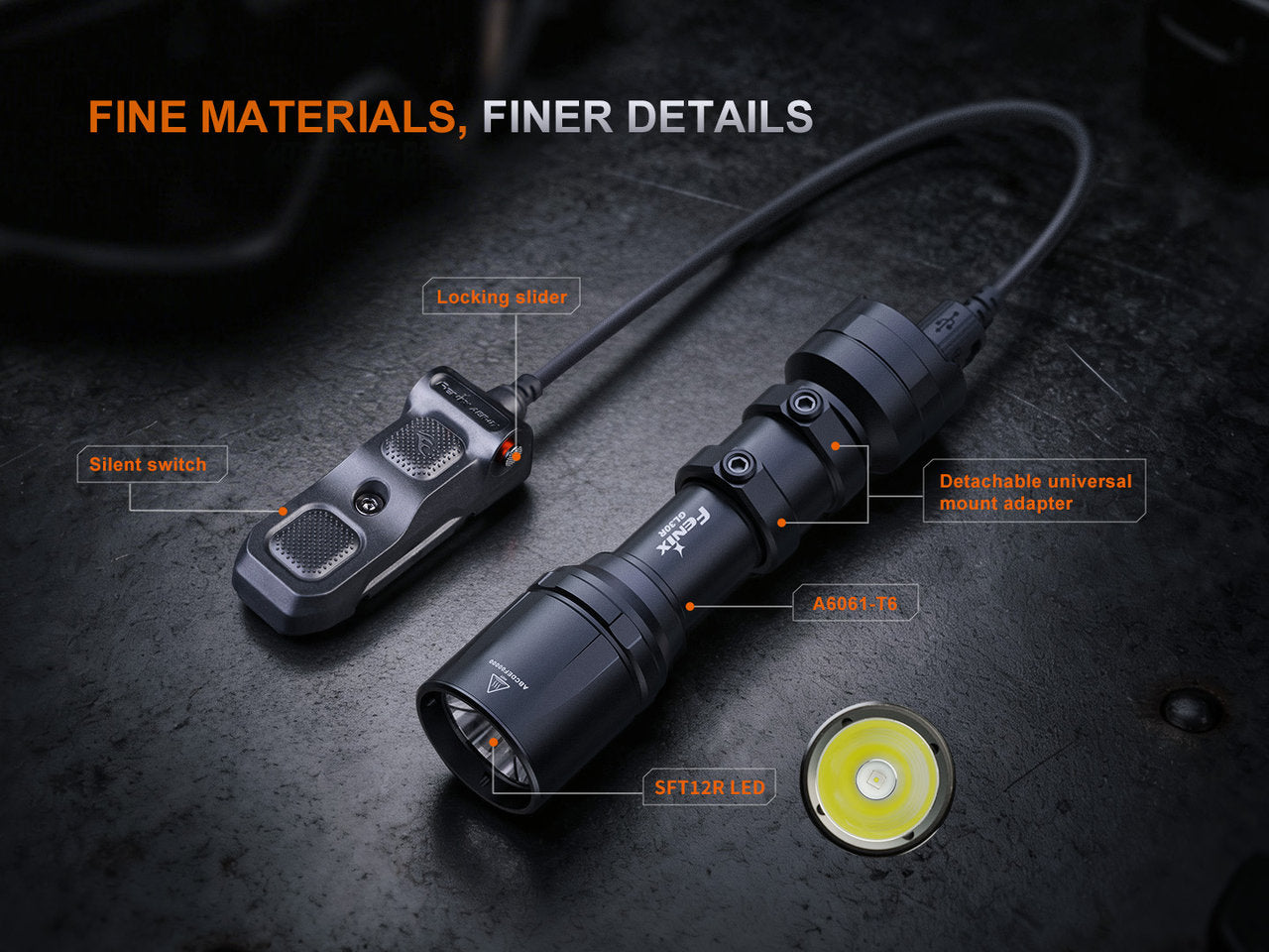 Fenix GL30R taktické nabíjacie LED svietidlo
