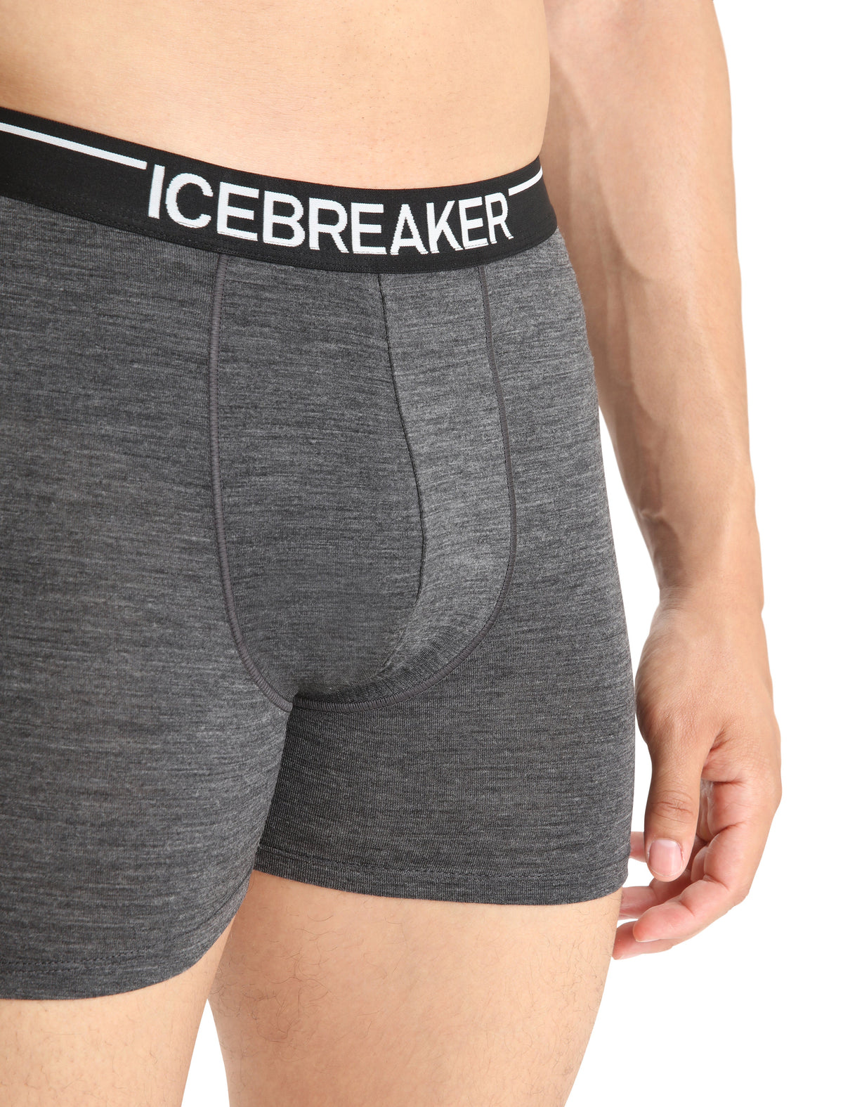 Icebreaker Anatomica pánske boxerky, tmavosivá
