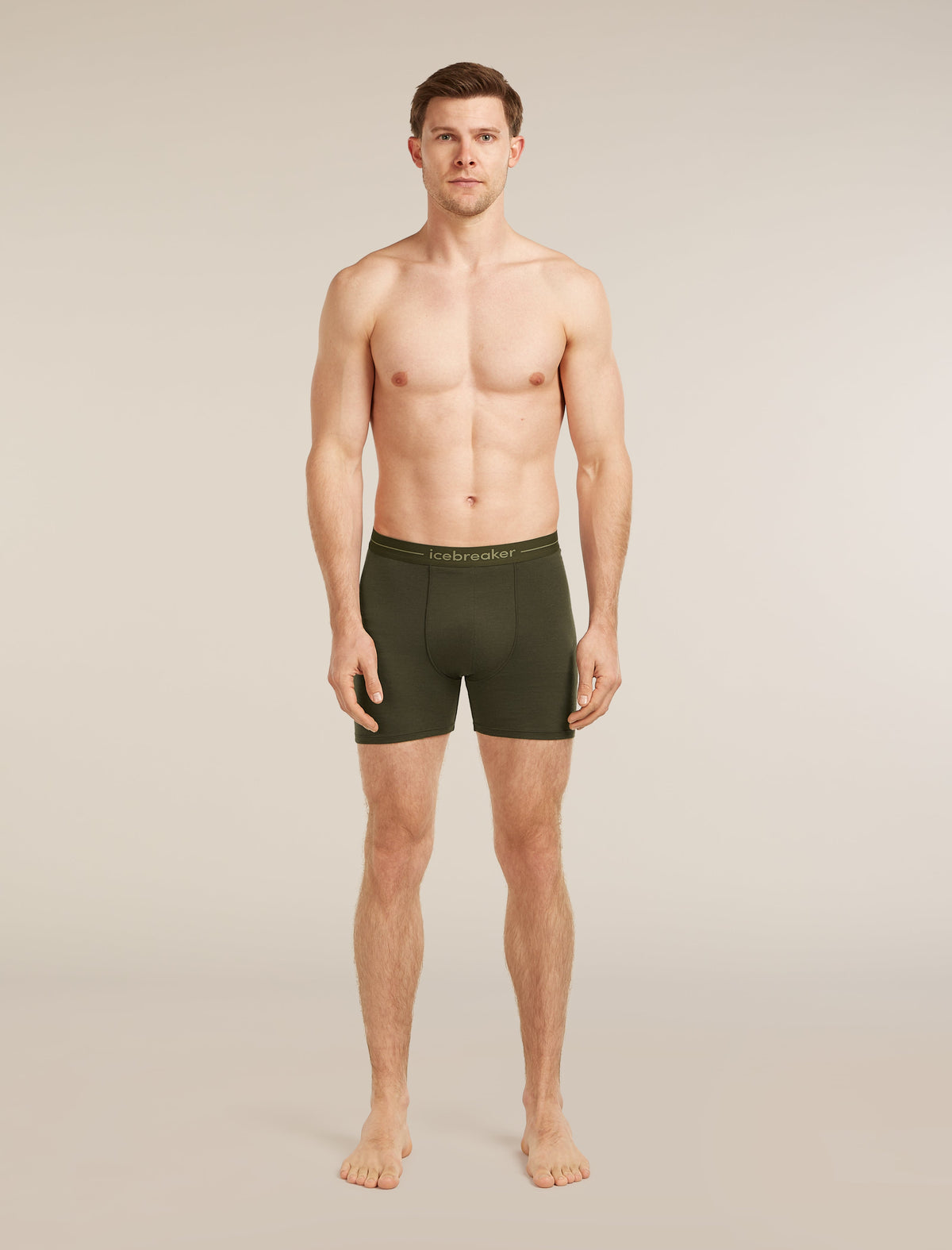 Icebreaker Anatomica pánske boxerky, tmavozelená