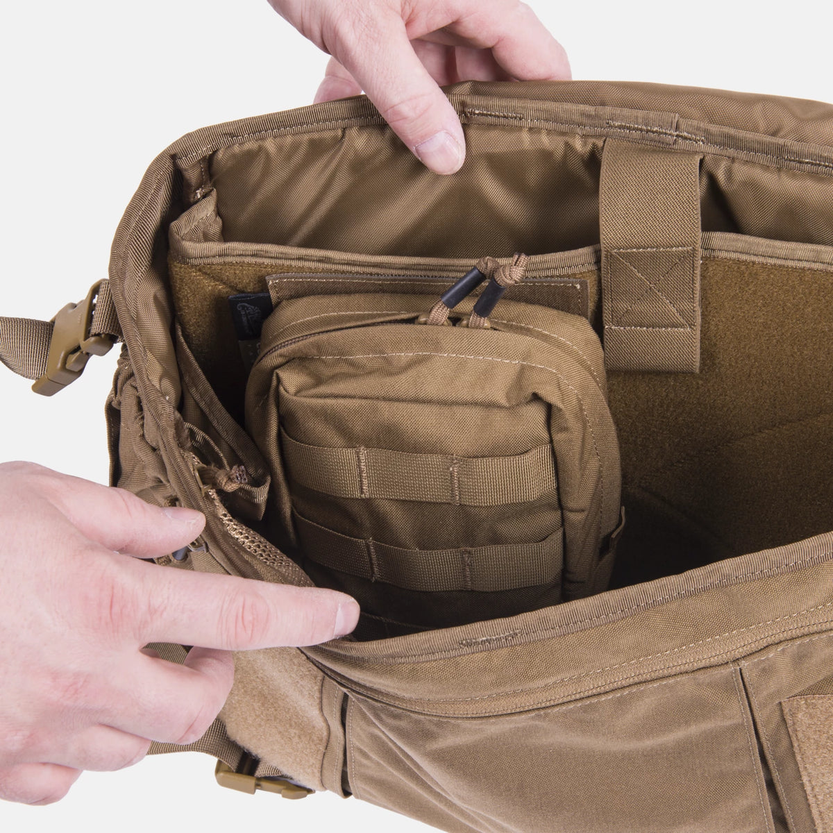 Helikon-Tex molle insert adaptér 3 na suchý zips, čierny – detail 2