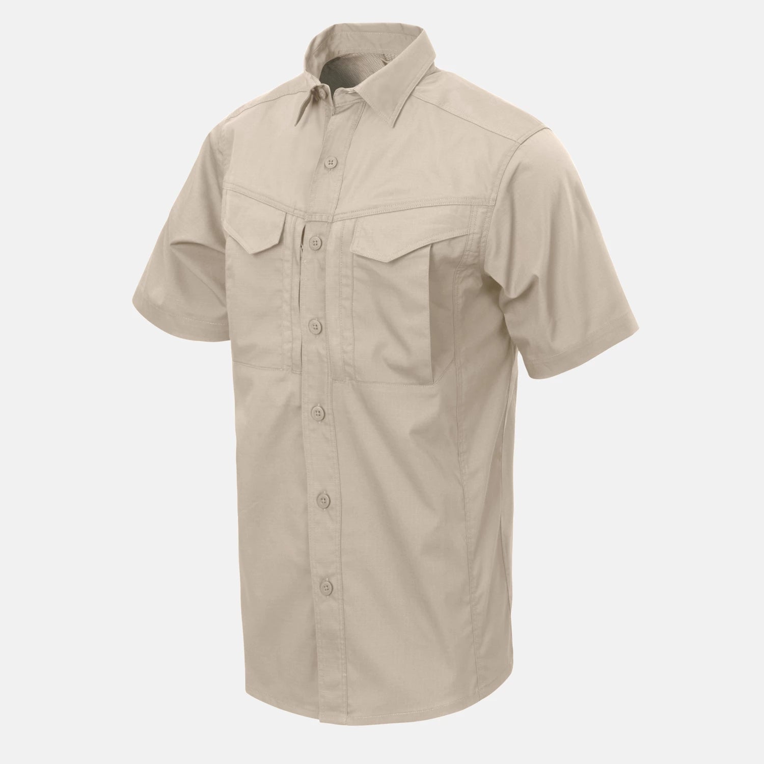 Helikon-Tex DEFENDER Mk2 košeľa s krátkym rukávom PolyCotton Ripstop, béžová – detail